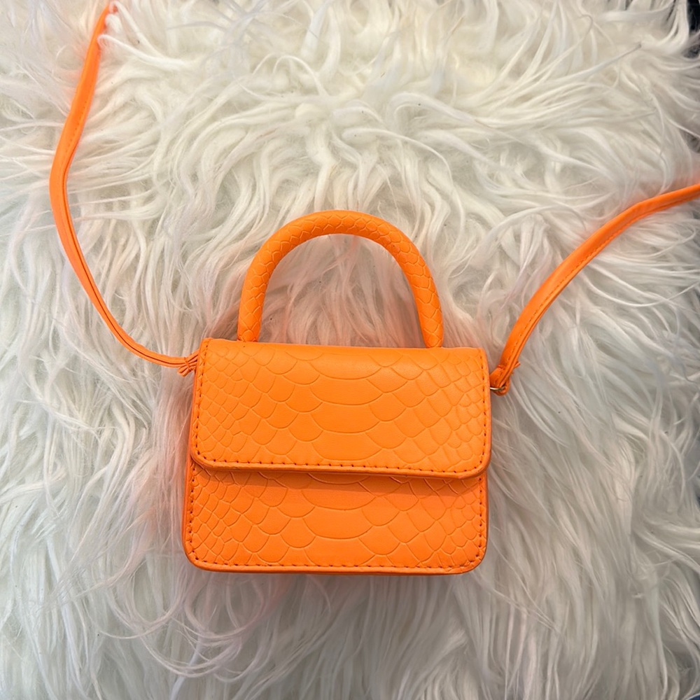 New orange mini crossover bag